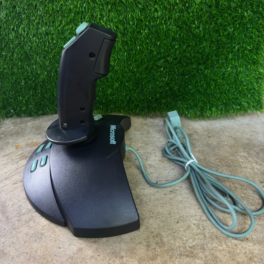 Microsoft SideWinder 3D Pro joystick Black PC Gaming Vintage 90s lightly Used
